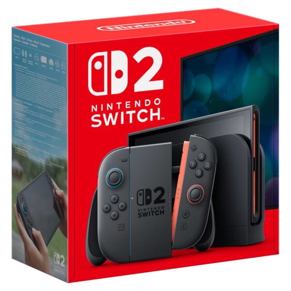 Nintendo Switch 2 Console Noire – 2 Joy-Con, Base, Impugnatura, HDMI – 256 GB