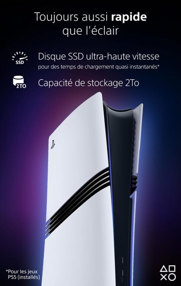 51Ud-Bxjb1L._AC_SL1016_ Sony PlayStation 5 Pro – Console Blanche avec Manette Sans Fil DualSense – 4K, Ray Tracing Avancé, Spectral Super Resolution