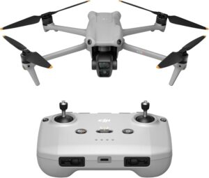 DJI Air 3 – Drone Double Caméra (Grand-Angle & Télé Moyenne Focale) avec Radiocommande RC-N2 – 48 MP – 4K HDR/60 ips