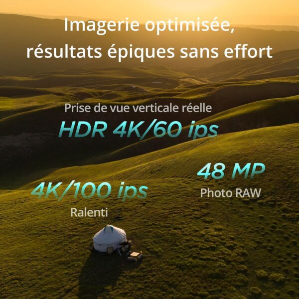 DJI Mini 4 Pro – Drone Ultra-Léger <249 g avec Télécommande RC-N2 et Accessoires – Caméra 4K/60fps HDR – 48 MP
